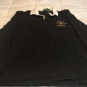 Ralph Lauren Black Long Sleeve Polo